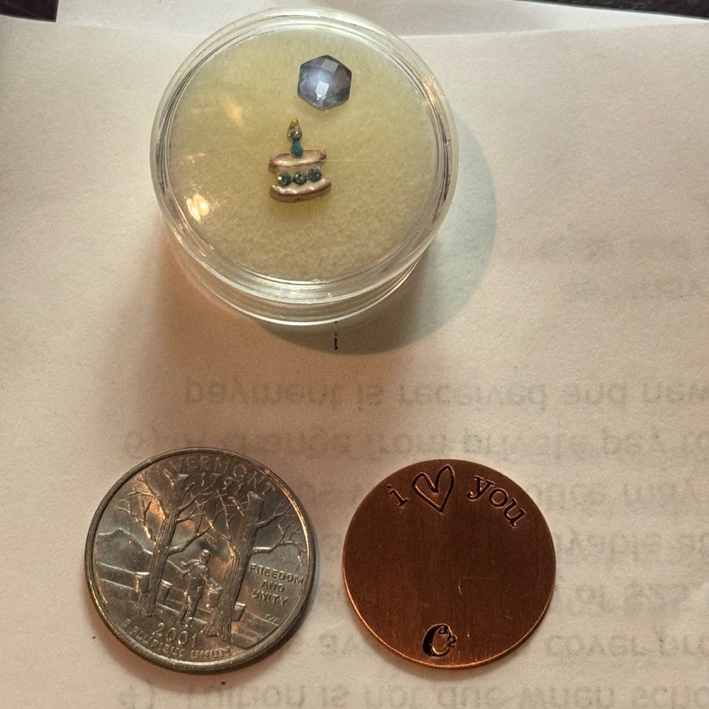 Origami Owl charms & Plate